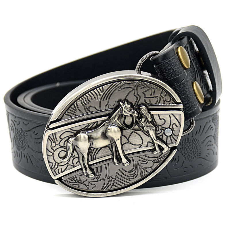 🆒🎁👍Ανδρική ανάγλυφη ζώνη με ενσωματωμένο μαχαίρι