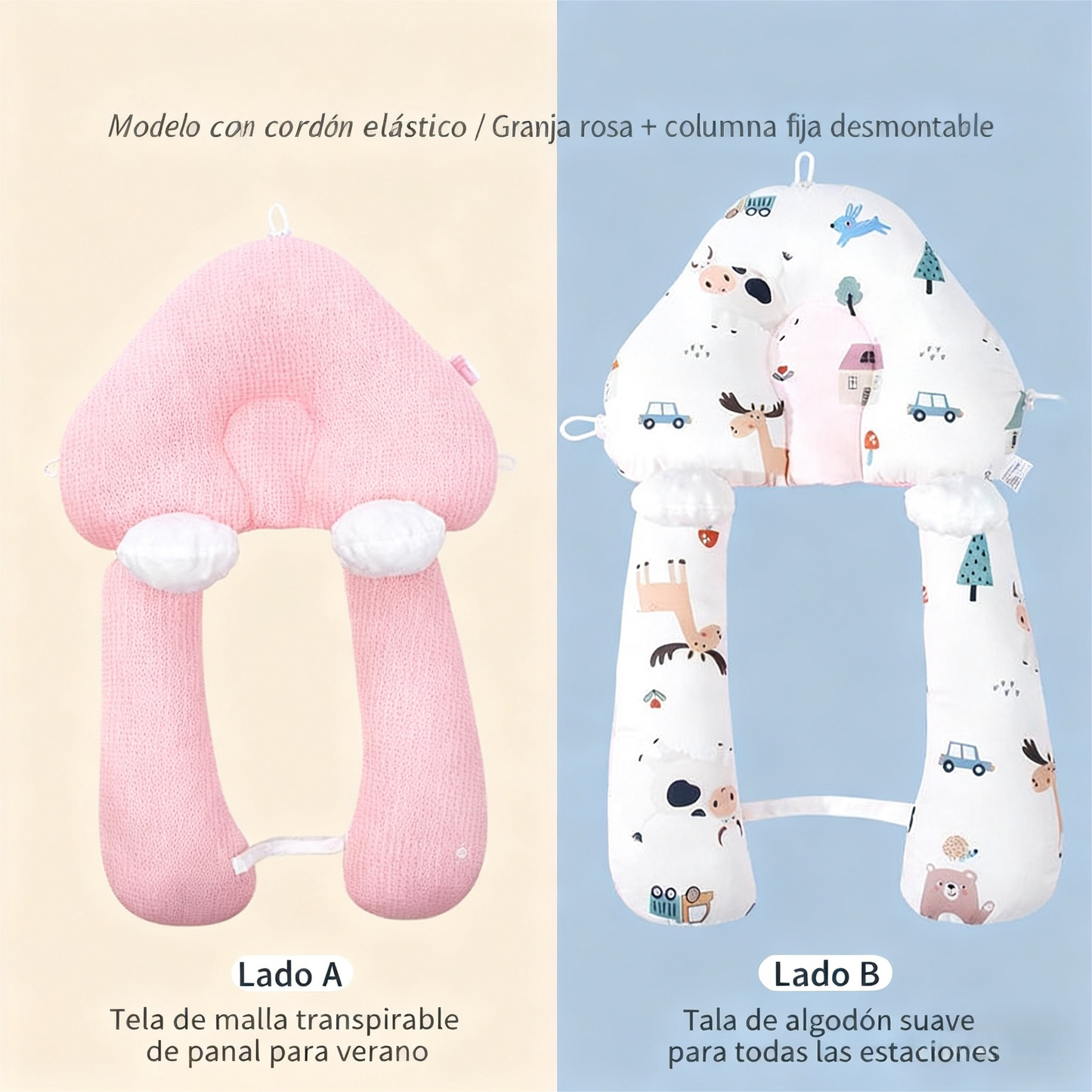 👶Μαξιλάρι από καθαρό βαμβάκι για νεογέννητα μωρά