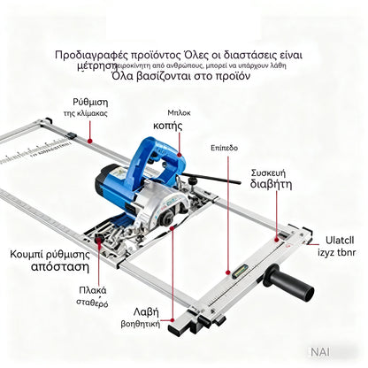 🛠️Φορητό πριόνι πολλαπλών λειτουργιών με εργαλείο κοπής πάνελ