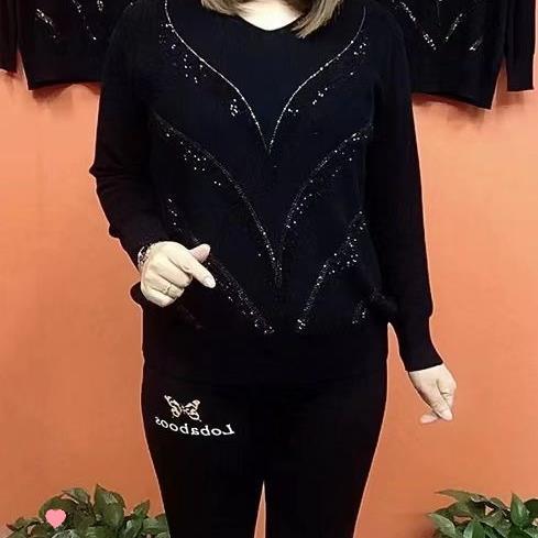 🔥【XL-6XL】Πλεκτό Πουλόβερ Αδυνατίσματος με Ελαστικό Ριχτό Ρίγες 2025