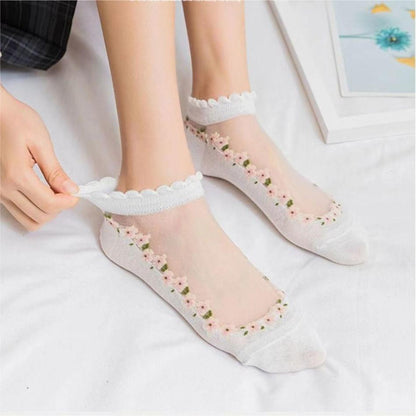 🔥Έκπτωση τελευταίας ημέρας -【7σε ζευγάρια】 καλοκαιρινές καλοκαιρινές κάλτσες που αναπνέουν Υλικό: βαμβάκι
