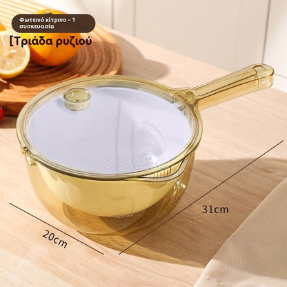 🥗 Πρακτικό μπολ κουζίνας 3 σε 1 – Πλύσιμο χωρίς ταλαιπωρία! 💦