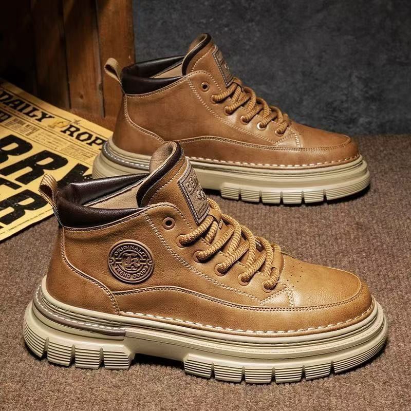 🍁⛄【39-44】✨Νέες ρετρό ανδρικές μπότες Martin με ψηλό τακούνι για το φθινόπωρο και τον χειμώνα, σε ρετρό βρετανικό στυλ