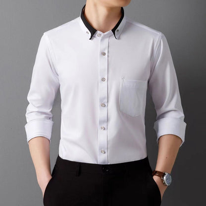 👔【S-4XL】2025 Το νέο αναπνεύσιμο επαγγελματικό casual ανδρικό πουκάμισο