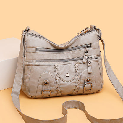 🔥 【Προώθηση μείωσης τιμών】Η νέα γυναικεία τσάντα 2025 με πολλαπλές τσέπες, μεγάλη χωρητικότητα – μπορεί να φορεθεί στον ώμο ή χιαστί.