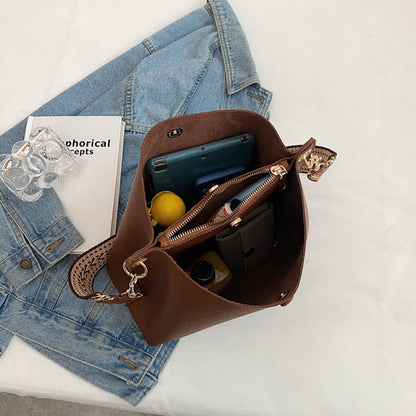 🔥【Χαμηλότερη τιμή για περιορισμένο χρονικό διάστημα】🔥Μεγάλης χωρητικότητας vintage τσάντα ώμου από μαλακό δέρμα