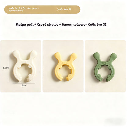 🍲 【9 είδη】💛 Σιλικόνη υψηλής αντοχής – ταιριάζει σε κάθε κατσαρόλα!