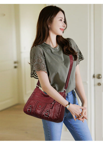 🔥 【Προώθηση μείωσης τιμών】Η νέα γυναικεία τσάντα 2025 με πολλαπλές τσέπες, μεγάλη χωρητικότητα – μπορεί να φορεθεί στον ώμο ή χιαστί.