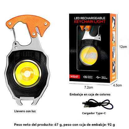 2 τεμάχια 26 ευρώ 【Αγοράστε 1 και πάρτε 1 δωρεάν】2 τεμάχια 26 ευρώ -Πολυλειτουργικό μπρελόκ εξωτερικού χώρου 6 σε 1 με ισχυρό φως και λειτουργία ανάφλεξης.