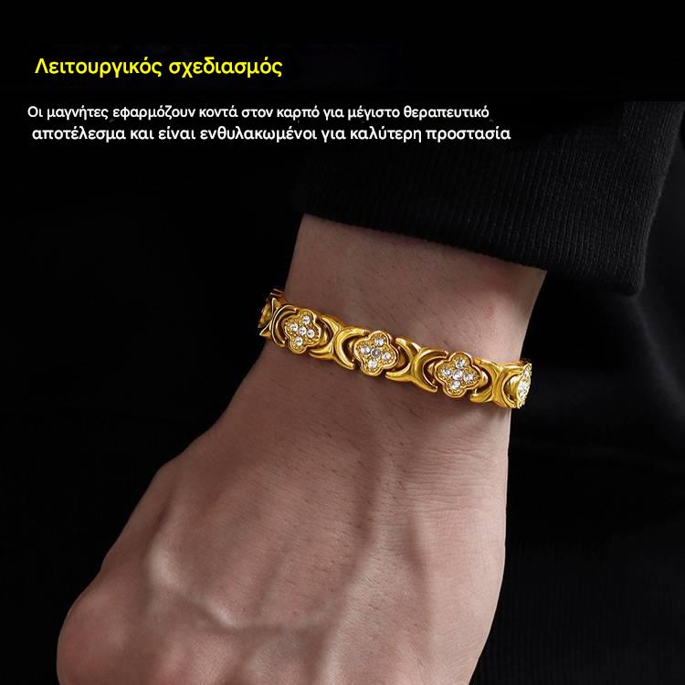 💎Μαγνητικό βραχιόλι Clover Diamond - Ανακαλύψτε το μυστικό σας για ανακούφιση από το στρες, μαγνητική βελτίωση ευεξίας