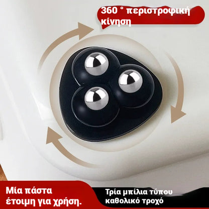🔥【1 σετ 10 τεμαχίων】🔥🌟Περιστρεφόμενη τροχαλία 360° με χωρητικότητα φορτίου, τροχαλία γενικής χρήσης για οικιακή χρήση✅