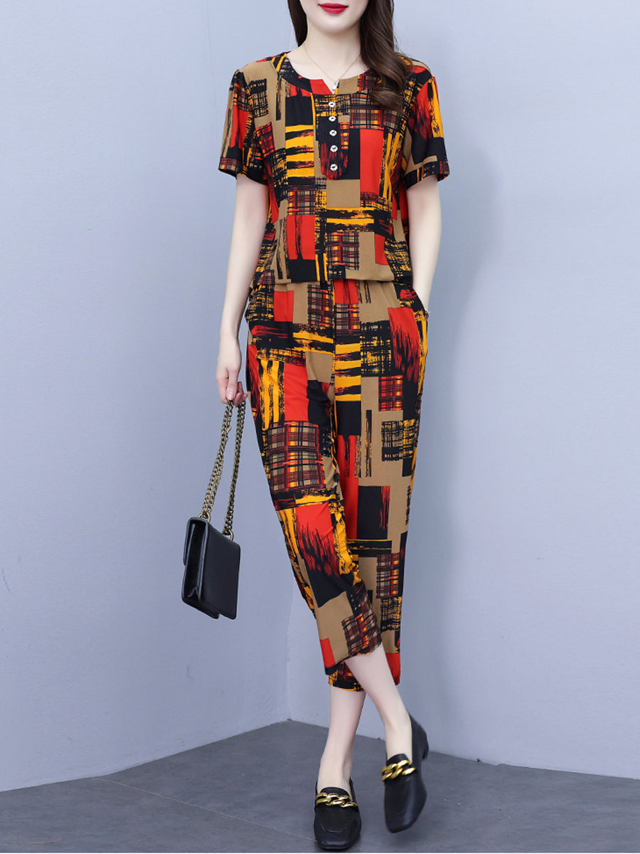 2025 Cool Γυναικείο άνετο σετ δύο τεμαχίων