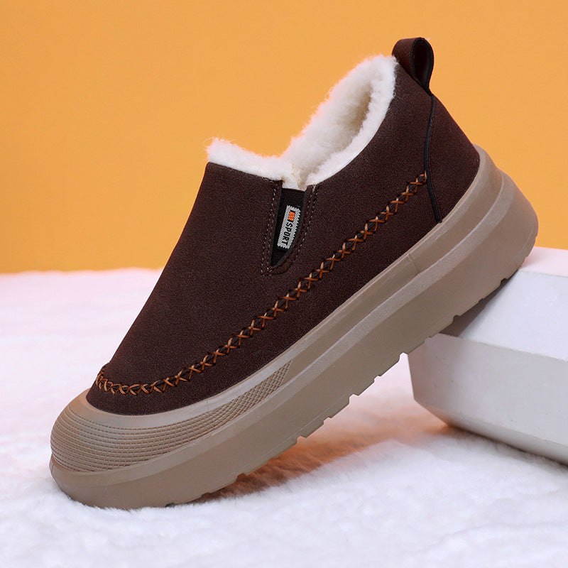 Χειμερινά Νέα Ανδρικά Βαμβακερά Παπούτσια 2025 με Ζεστή και Άνετη Μαλακή Σόλα