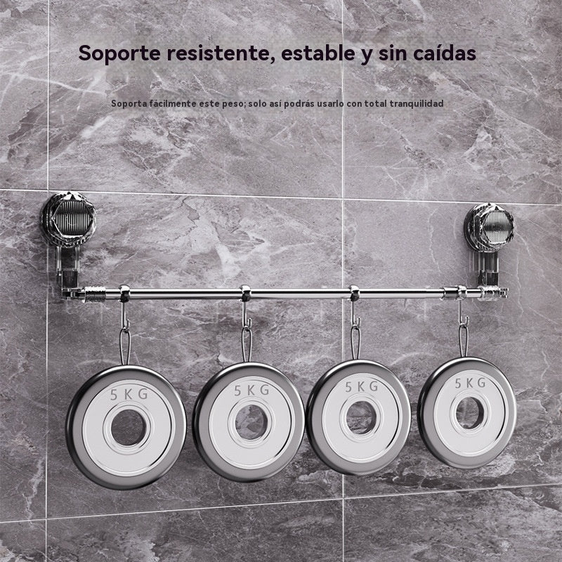 🚿✨🔥Ζεστή πώληση σε χαμηλή τιμή🔥 Ρυθμιζόμενη μπάρα πετσέτας με βεντούζα: Δεν απαιτείται τρύπημα, δεν φθαρεί και προσφέρει άνετη λαβή.