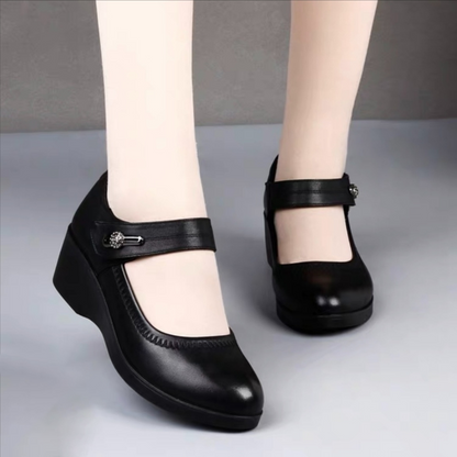 👠【35-41】Υψηλής ποιότητας μαλακά δερμάτινα παπούτσια μητέρας