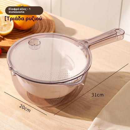 🥗 Πρακτικό μπολ κουζίνας 3 σε 1 – Πλύσιμο χωρίς ταλαιπωρία! 💦