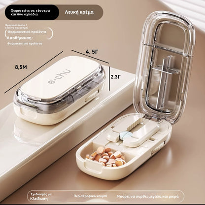 🔥【Αγοράστε 1 και πάρτε 1 δωρεάν】👍🌈Φορητό κουτί για κοπή χαπιών