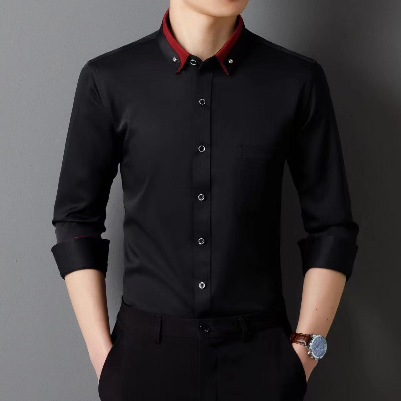 👔【S-4XL】2025 Το νέο αναπνεύσιμο επαγγελματικό casual ανδρικό πουκάμισο