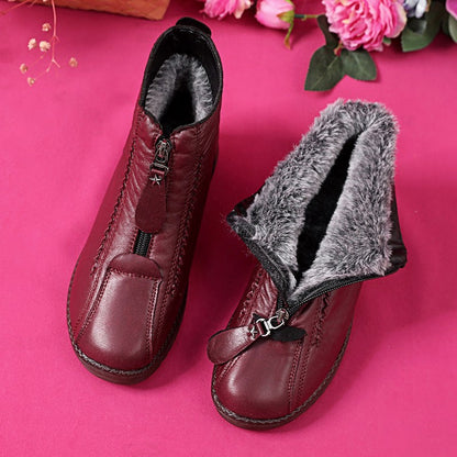 🔥Περιορισμένη προσφορά: Έκπτωση 40%🔥【35-41】Ιταλικές χειροποίητες γυναικείες αντιολισθητικές γνήσιες δερμάτινες μπότες αστραγάλου