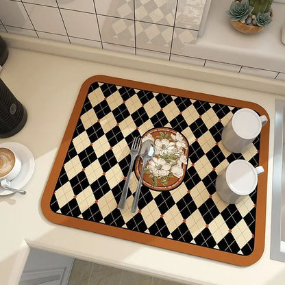 🔥😍Ειδική προσφορά περιορισμένης διάρκειας🌟 🌟 【Αγοράστε δύο και κερδίστε δύο δωρεάν】Πολυλειτουργικό στρώμα στεγνώματος κουζίνας