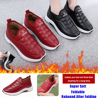 👢💗【35-41】Νέου στυλ Χειροποίητα Γνήσιο Δέρμα Αντιολισθητικές Γυναικείες Βαμβακερές Μπότες