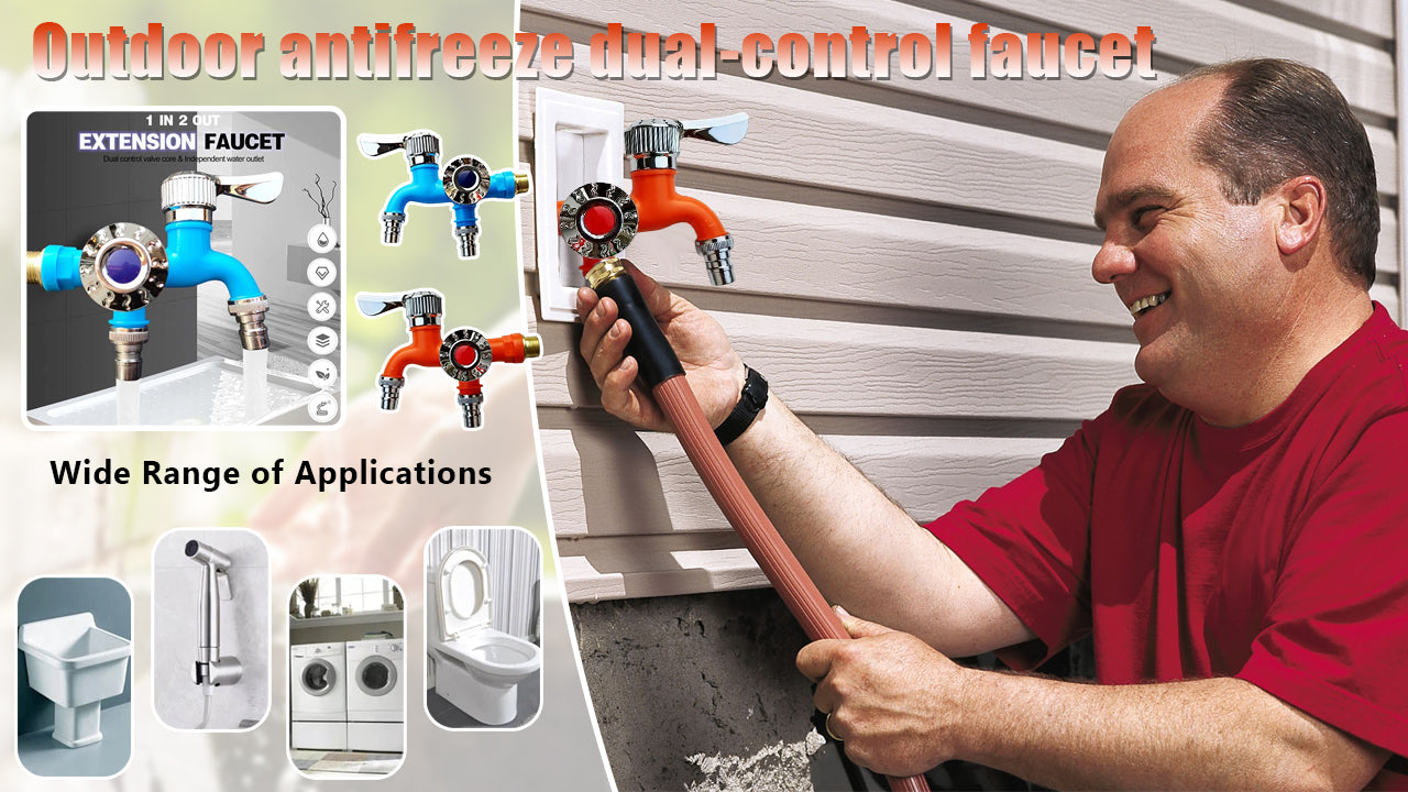 💥💥Εξωτερική βρύση αντιψυκτικού με διπλό έλεγχο