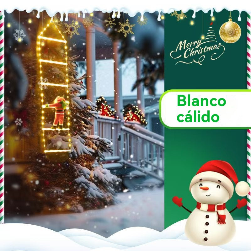 🌲🎅Φως σκάλας LED Άγιου Βασίλη - Ηλιακή και USB τροφοδοτούμενη χριστουγεννιάτικη διακόσμηση εξωτερικού και εσωτερικού χώρου