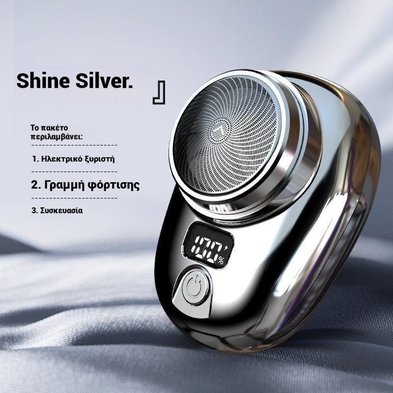 🔥Χαμηλή τιμή περιορισμένης διάρκειας🔥Μίνι ξυριστική μηχανή, φορητή επαναφορτιζόμενη πλενόμενη ηλεκτρική ξυριστική μηχανή👨‍💼