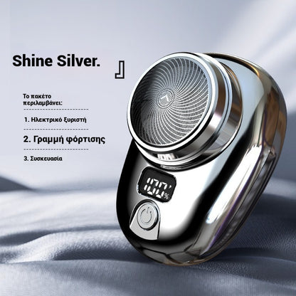 🔥Χαμηλή τιμή περιορισμένης διάρκειας🔥Μίνι ξυριστική μηχανή, φορητή επαναφορτιζόμενη πλενόμενη ηλεκτρική ξυριστική μηχανή👨‍💼