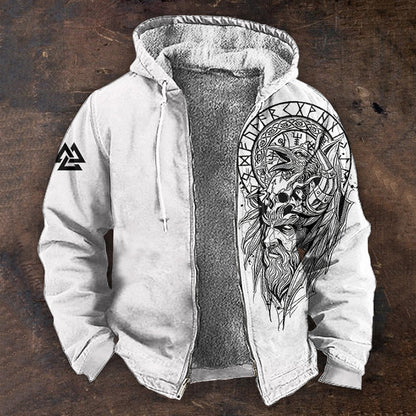 👨‍💻🧥✨【S-5XL】🔥Νέα ανδρική μπλούζα με κουκούλα και φερμουάρ, ρετρό, με τρισδιάστατη ψηφιακή εκτύπωση