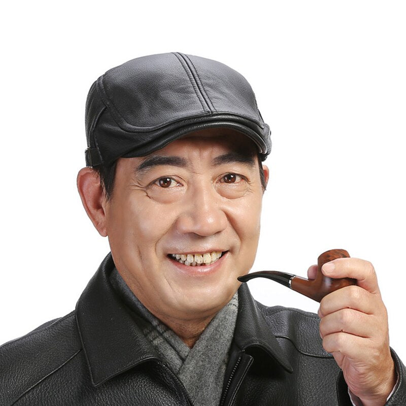 🐏【Αγοράστε ένα και πάρτε ένα δωρεάν】Ρυθμιζόμενο ανδρικό καπέλο από δέρμα προβάτου.