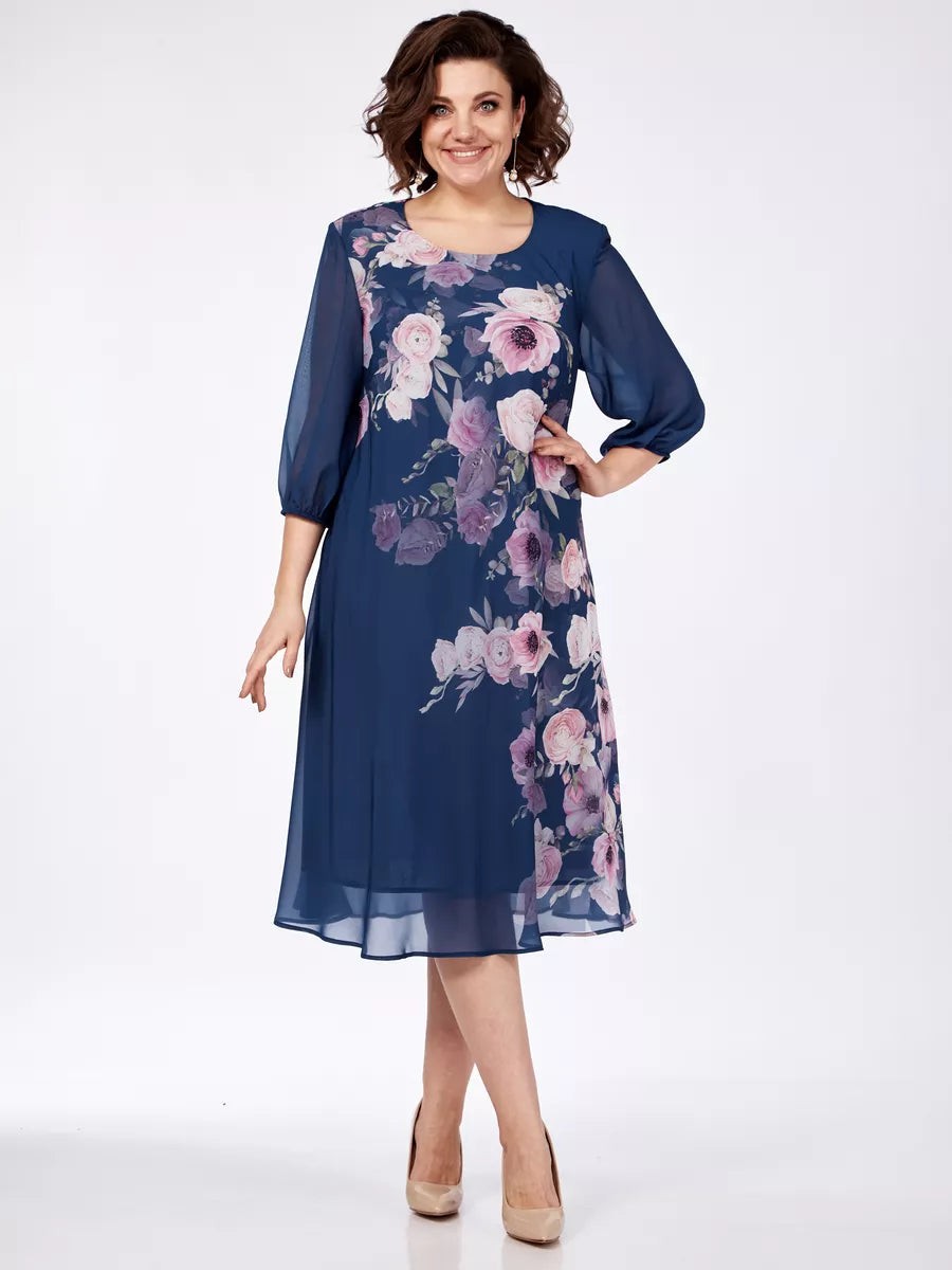 🌸Μειωτικό φλας--49%ΕΚΠΤΩΣΗ💥💕【S-5XL】Κομψό φόρεμα με ανοιξιάτικο φλοράλ print 🌷💃