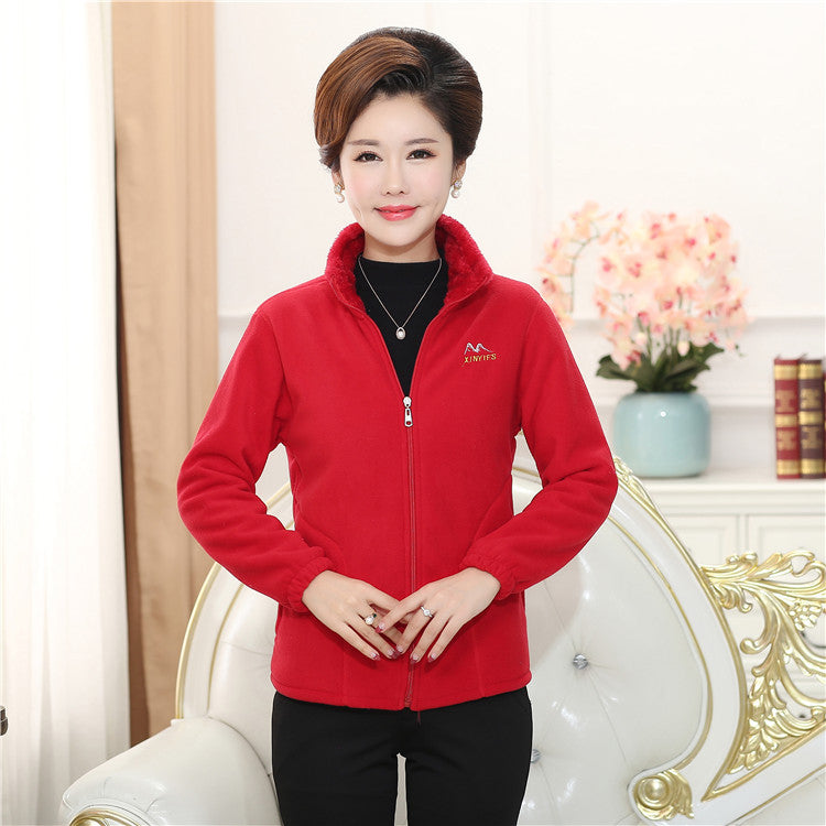 [XL-5XL] Damska gruba kurtka polarowa