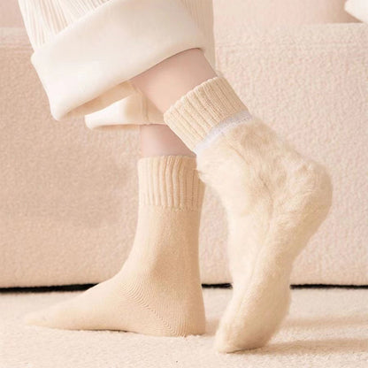 🔥😍Ειδική προσφορά περιορισμένης διάρκειας🧦【3 ζεύγη】Χειμερινές παχύτερες ζεστές κάλτσες Mid-Calf