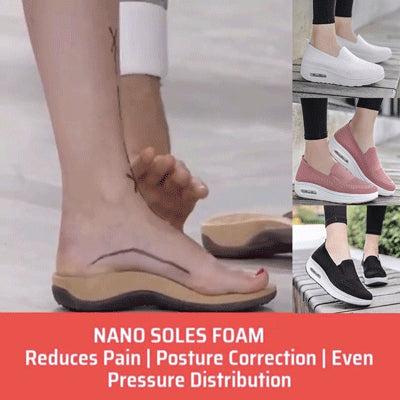 【35-42】Γυναικεία αθλητικά με χοντρή σόλα και αεροστεγή μαξιλάρια