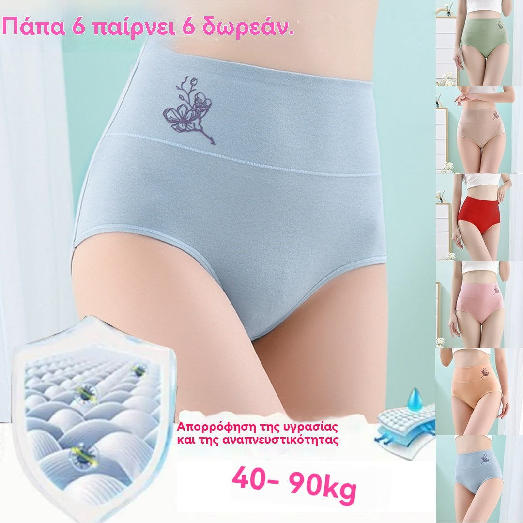 💖Τελευταία ημέρα 50% έκπτωση - Καθαρό βαμβάκι υψηλής μέσης υψηλής μέσης βαμβάκι συν το μέγεθος του ισχίου ανύψωσης παντελόνι ανύψωσης [40-100KG]