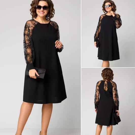 💖💖【S-5XL】🍁🍂Υψηλής ποιότητας κομψό φόρεμα νέου στυλ φθινοπώρου και χειμώνα