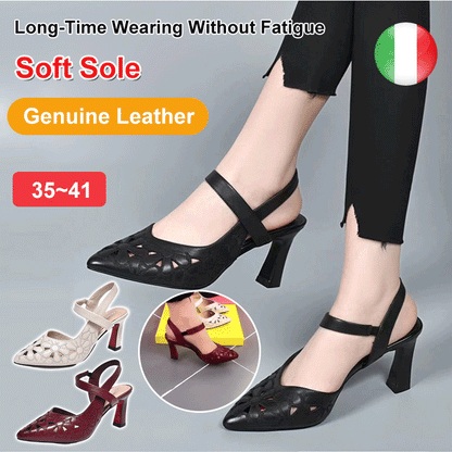 【35-41】🔥】Υψηλής ποιότητας και άνετα μονόχρωμα μυτερά ψηλοτάκουνα