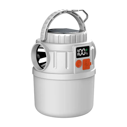 🎁🏕️🌞🔥Αγοράστε 1 και πάρτε 2 δωρεάν🔥Εξωτερικό πολυλειτουργικό ηλιακό φως LED με επαναφορτιζόμενη ψηφιακή οθόνη έκτακτης ανάγκης για κάμπινγκ