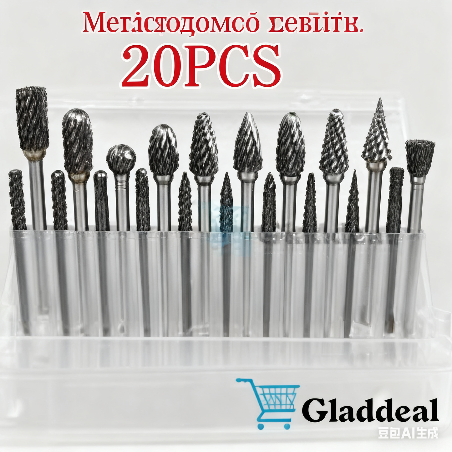 Σετ φρεζαρίσματος καρβιδίου 1/4" Στέλεχος 10 τεμαχίων Λείανση Περιστροφική λυγαριά λίμα για μέταλλο, ξύλο, συγκόλληση, σκυρόδεμα, πέτρα, λείανση, μεταφορά, αφαίρεση γρεζιών, χάραξη, στίλβωση, διπλή κοπή