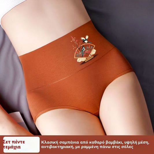 💖Τελευταία ημέρα 50% έκπτωση - 【Σετ 6 τεμαχίων】Καθαρό βαμβάκι υψηλής ποιότητας με ψηλή μέση και ανυψωτικό μέγεθος για τα ισχία, ανυψωτικά εσώρουχα [40-100KG]