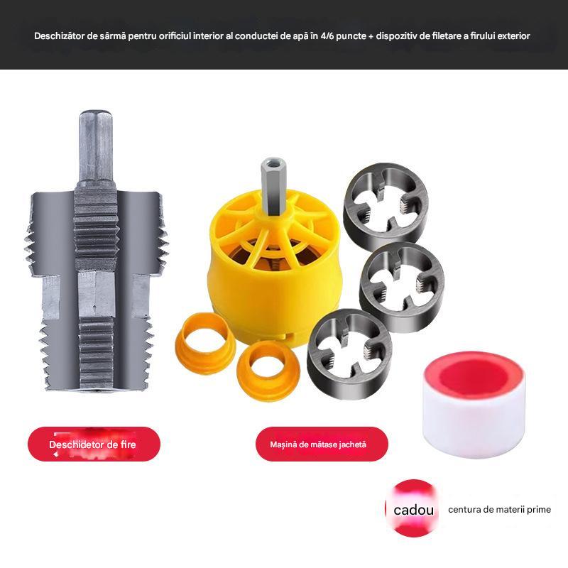 🛠️【Σετ εργαλείων για άνοιγμα εσωτερικού + εξωτερικού σπειρώματος】Κατάλληλο για πλαστικούς σωλήνες νερού PPR και PVC 1/2 και 3/4 ίντσες.