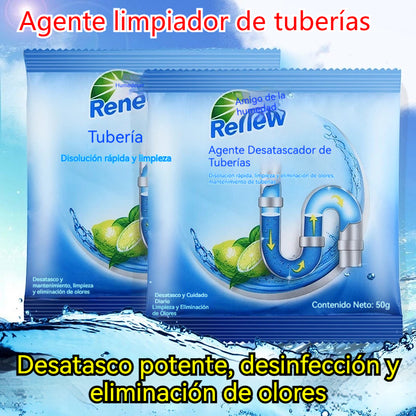 💪💪Ισχυρό καθαριστικό αποχετεύσεων, κατάλληλο για τη διάλυση και τη διάβρωση φραγμένων λιπών σε τουαλέτες, αποχετεύσεις δαπέδου, υπονόμους και κουζίνες.