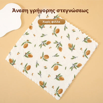 🧼💢✨ Πετσέτες κουζίνας από κοραλί φανέλα για οικιακή χρήση