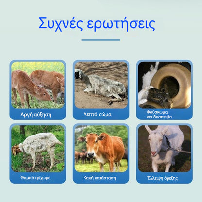 【Τιμή με περιορισμένη χρονική έκπτωση】🔥Τροφή πάχυνσης για χοίρους, βοοειδή και πρόβατα✅Αύξηση κρέατος✅Προώθηση της ανάπτυξης των οστών✅Αύξηση λίπους✔Αύξηση μυϊκής μάζας