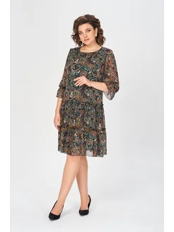 【🥇 Best Seller】💥👗【S-5XL】 Νέο ανοιξιάτικο εμπριμέ φόρεμα 2025