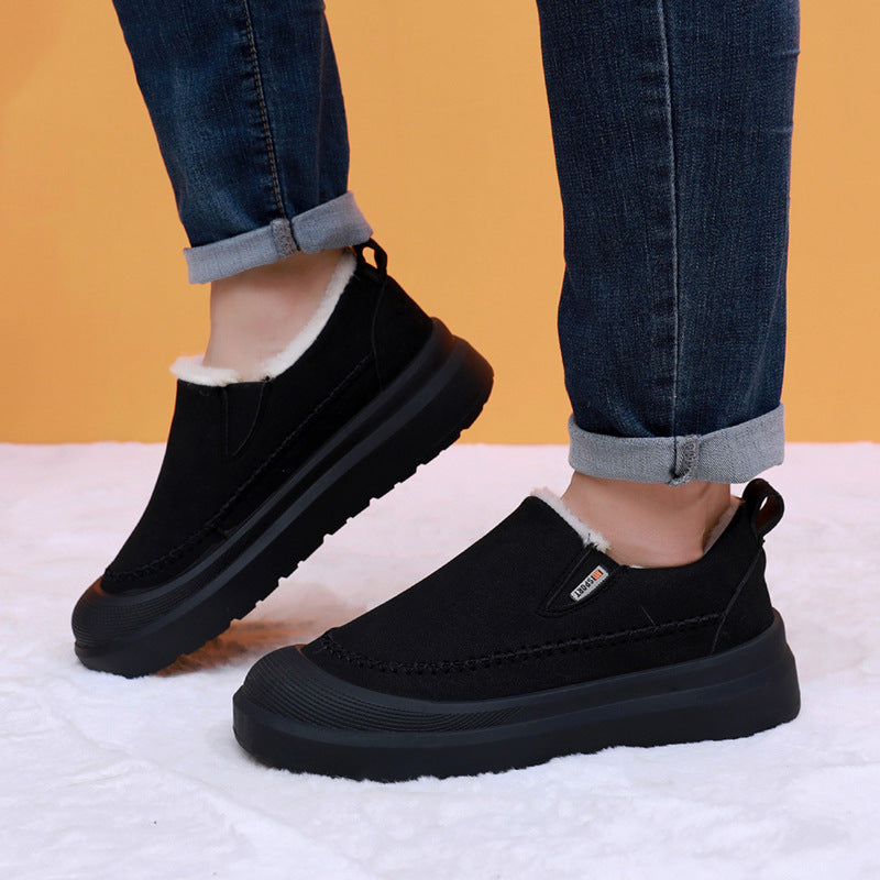 Χειμερινά Νέα Ανδρικά Βαμβακερά Παπούτσια 2025 με Ζεστή και Άνετη Μαλακή Σόλα