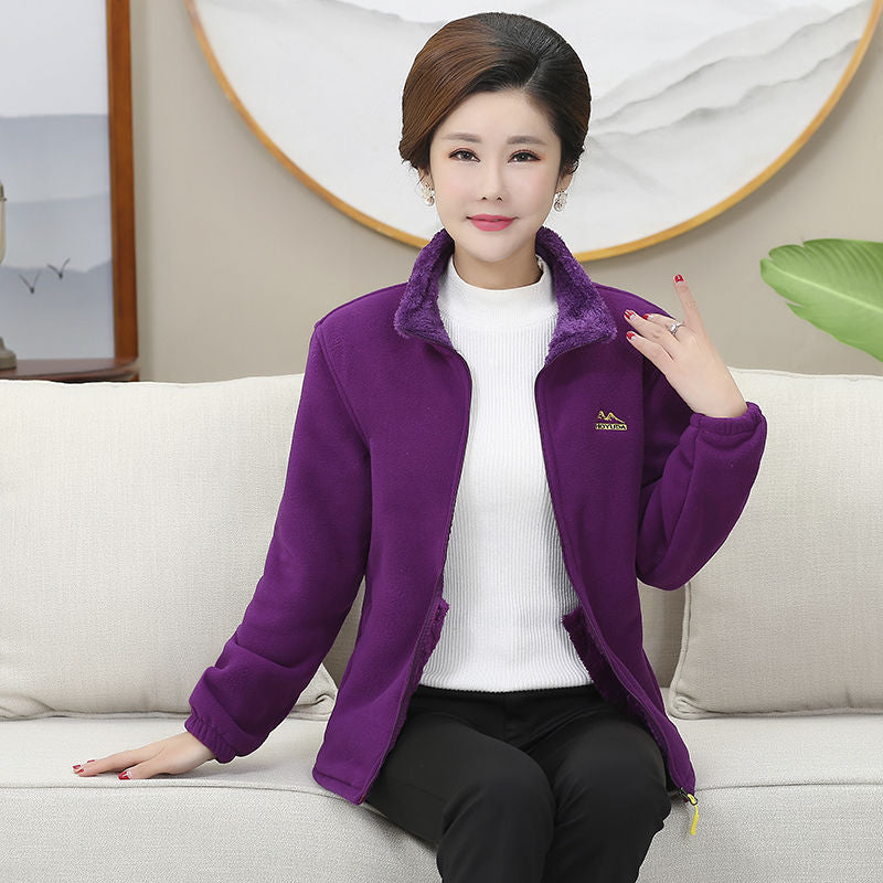 [XL-5XL] Damska gruba kurtka polarowa