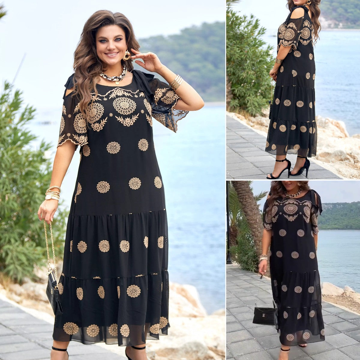 【🏆 Προϊόντα με τις καλύτερες πωλήσεις】【S-5XL】🥰2024 νέο κομψό φόρεμα, άνετο και υψηλής ποιότητας