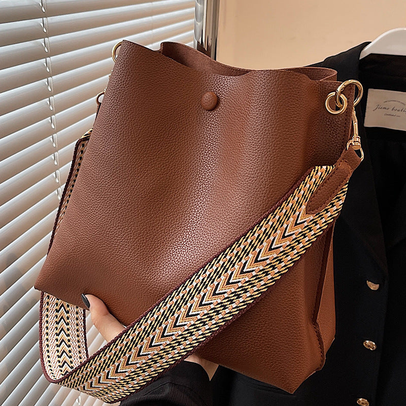 🔥【Χαμηλότερη τιμή για περιορισμένο χρονικό διάστημα】🔥Μεγάλης χωρητικότητας vintage τσάντα ώμου από μαλακό δέρμα